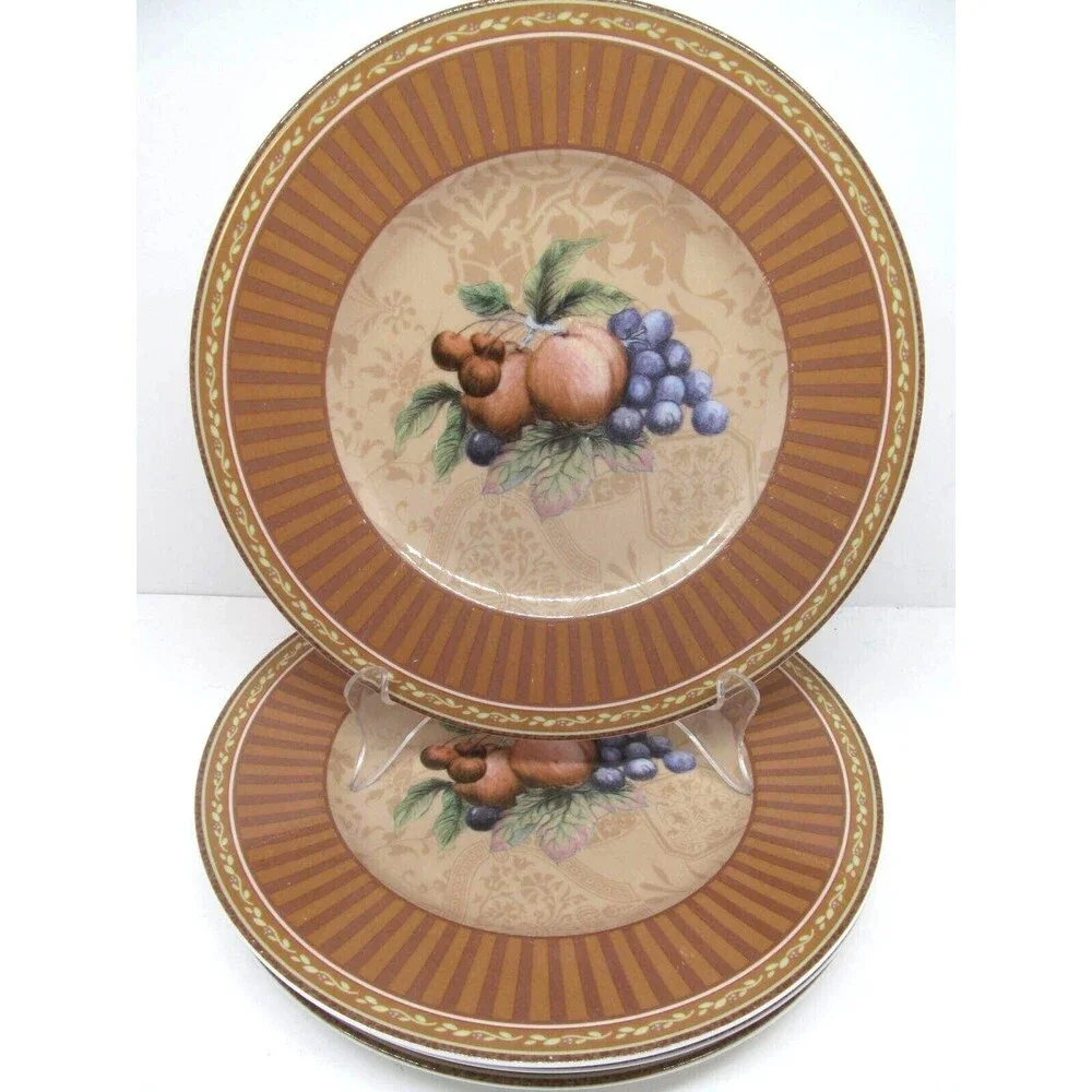 Fitz & Floyd Classic Choices Tuscany Intaglia Salad Plates 9 1/4